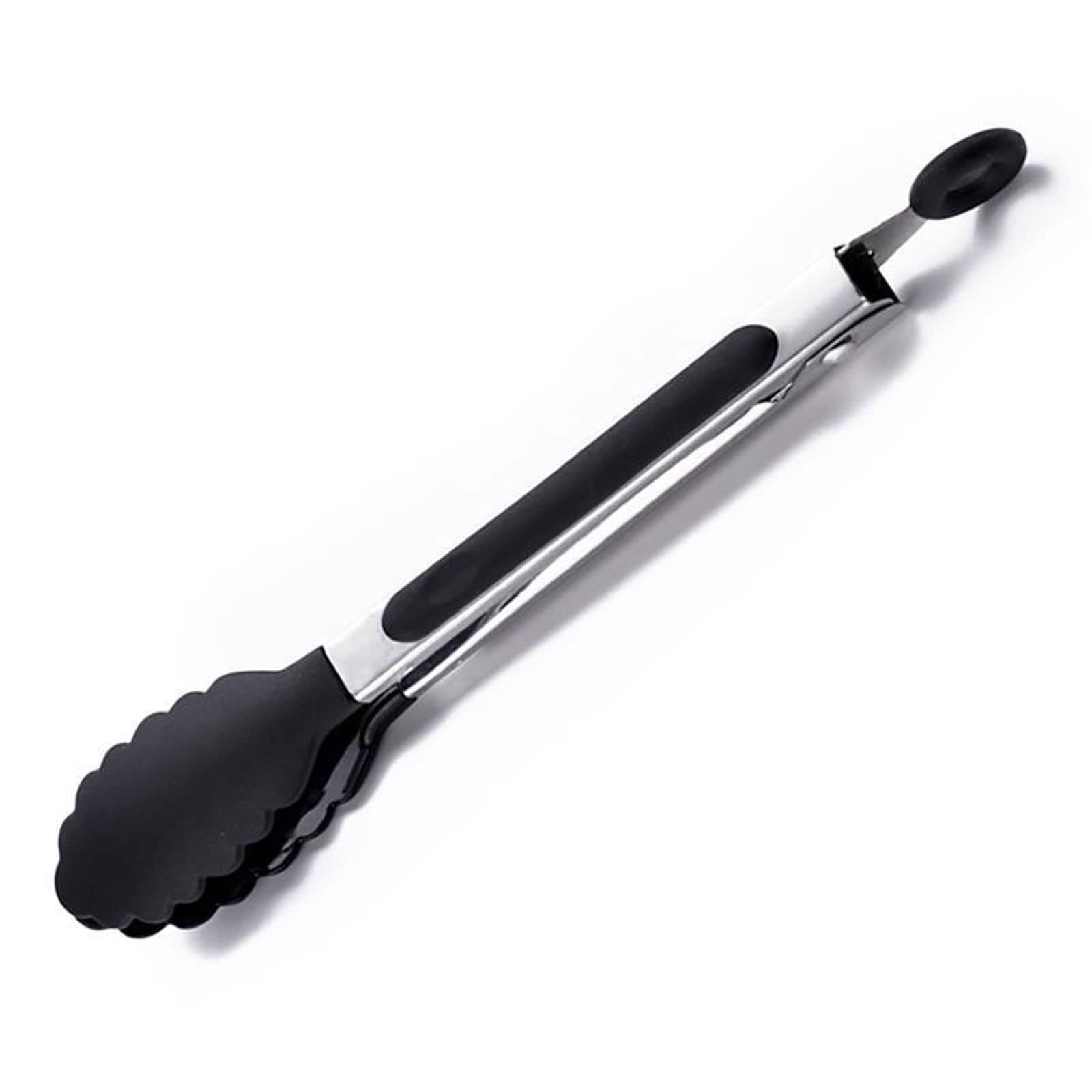 Grillzange, Mini-Grillzange, Lebensmittelzange, Edelstahl, Küchenzange, Silikon-Nylon, Kochklammer, BBQ-Salat-Werkzeug, Grill-Küchenzubehör, Zange