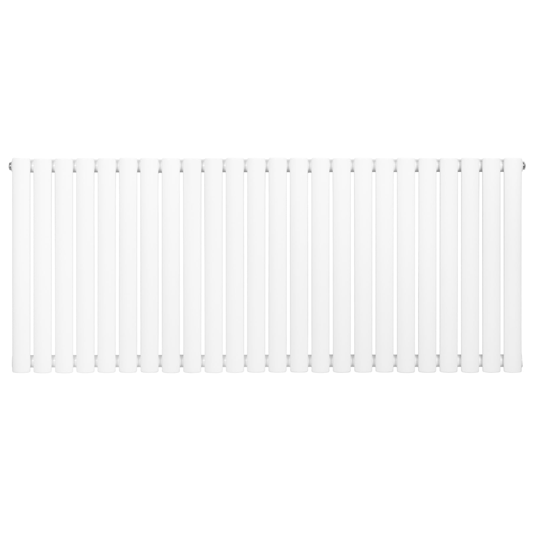 Radiador Ovalado de Columna Simple Blanco 60 cm x 144 cm – Acero al Carbono 1369 W | Radiador de Agua para Calefacción Eficiente | Soportes, Kit y Cepillo Incluidos – Garantía 15 Años