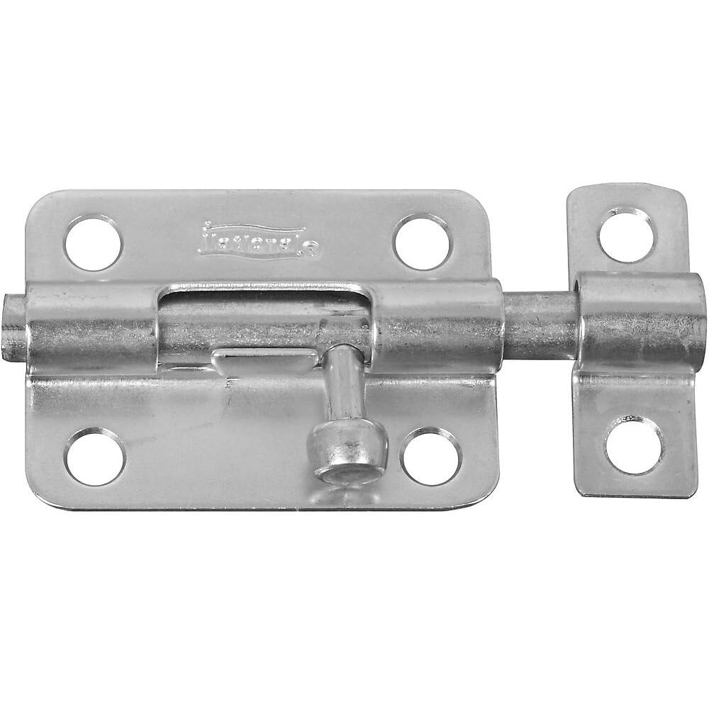 Door Barrel Bolt, Zinc, 3-In.