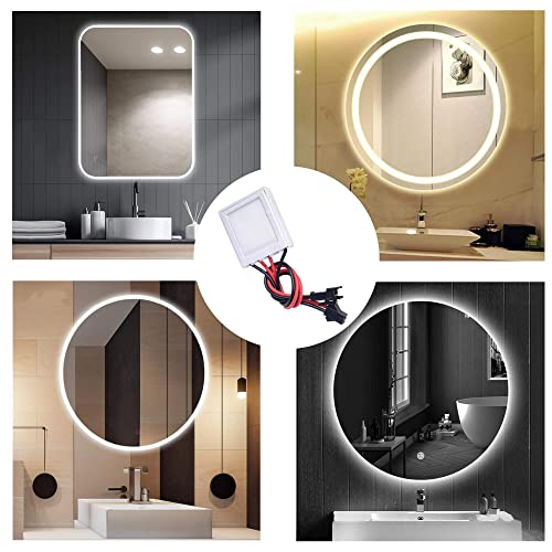 Waterproof Ip67 Bathroom Dimmable Swicth Led Dimmer 12V Touch Sensor 3A Touch Sensor Switch 12V Touch Dimmer For Mirror Light With Male-Female Cable #TOP6