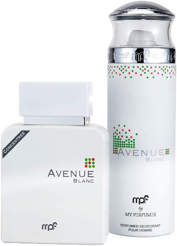 Avenue Blanc Perfume Gift Set For Men, Eau De Parfum, 100 ml + Deodorant, 200