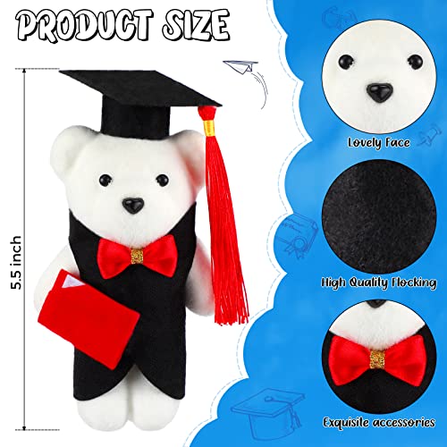 Lasnten 50 Pieces Graduation Season Bear Plush Stuffed Animal Bear Class Of 2023 Bear With Graduation Hat And Diploma Cute Graduation Doll Graduation Gifts For Little Ones Student (Stand Style) #TOP1