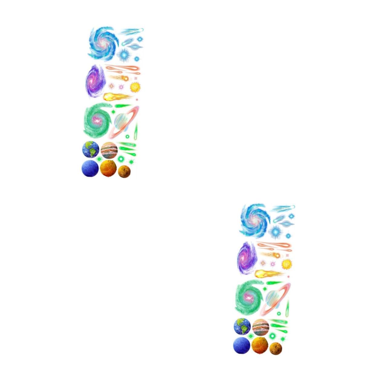 Autocollants lumineux Milisten stickers muraux chambre lot de 8 feuilles