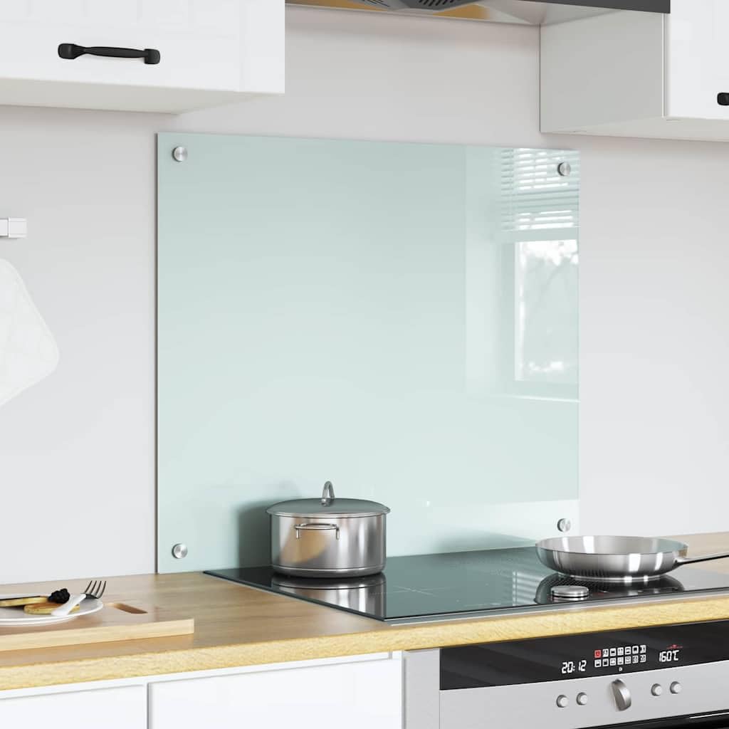 Solivagant Küchenrückwand Milch 70 x 60 cm Gehärtetes Glas, Küche Esszimmer,Küchenhelfer -utensilien, 9.25 kg-42018010