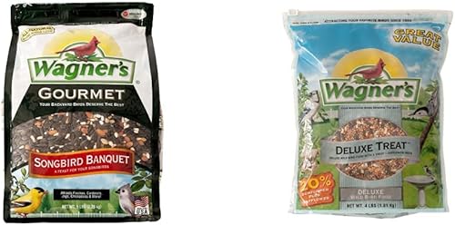 Miniatura 8 de Wagner's Songbird Banquete Alimento para pájaros silvestres, bolsa de 5 libras, paquete de 2 alimentos gourmet para pájaros silvestres de nueces y