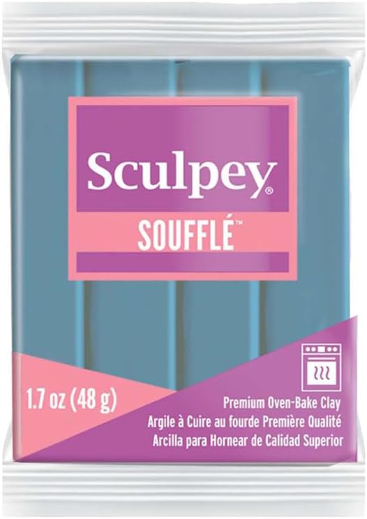 Polyform Sculpey Polyform SU 6003 48 g Individual Soufflé Clay Bar, bluestone, SU6-6003