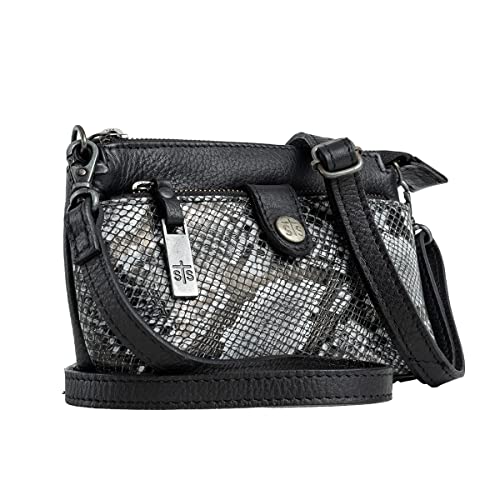 STS Ranchwear Women's Casual Everyday Lightweight Santana Collection Willa Crossbody Bag Purse, Gray2