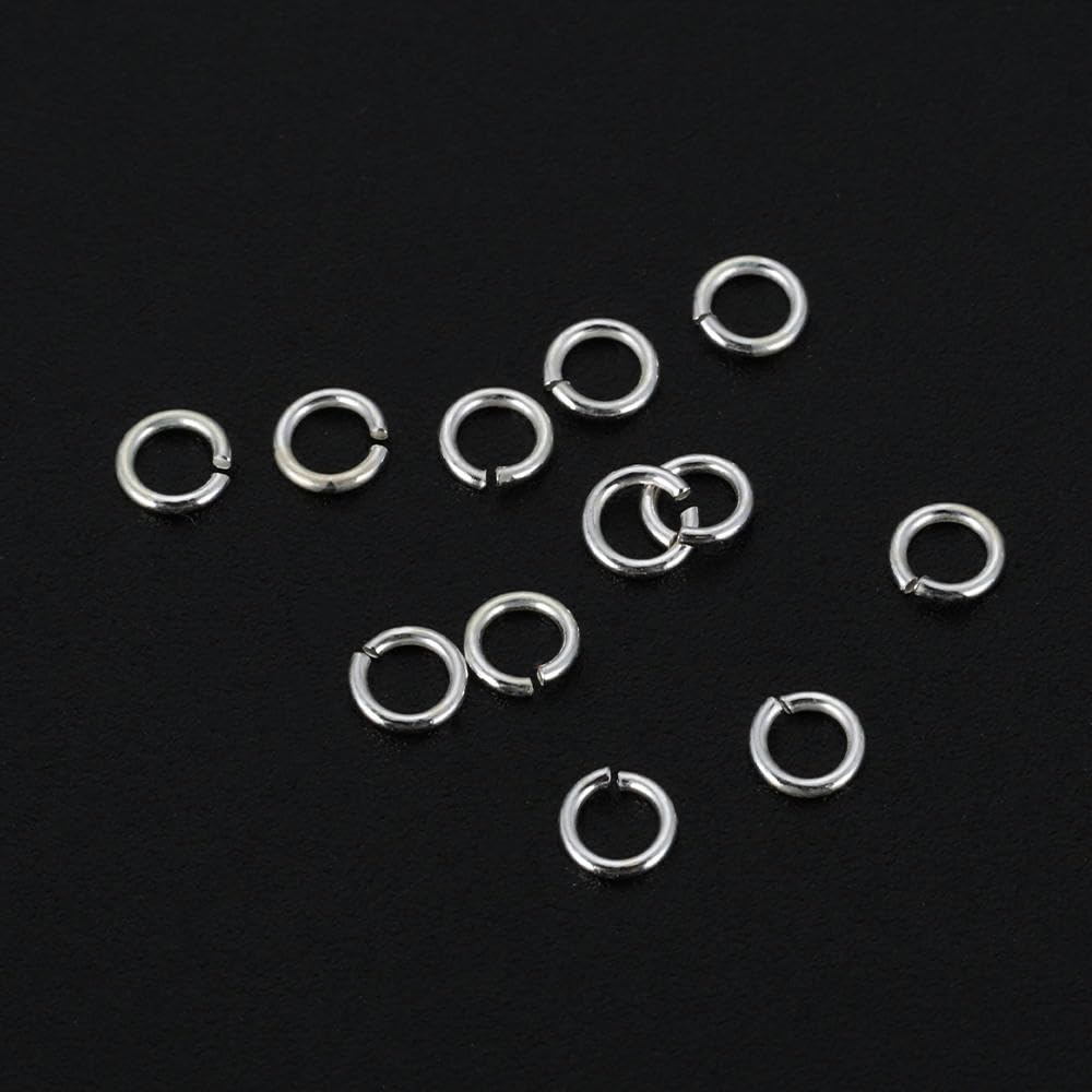 60 Bagues De Saut Argent Sterling 925 – 4,5,6 Mm – Fabrication Bijoux