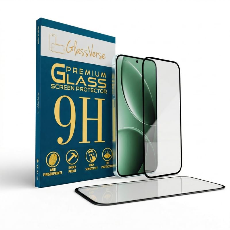 Image of GlassVerse PureView Tempered Glass for Redmi K80 Pro | Crystal Clear, 9H Hardness Screen Protector, Edge to Edge, Case Friendly, Hassle-less Installation Kit Included. (Pack of 2)