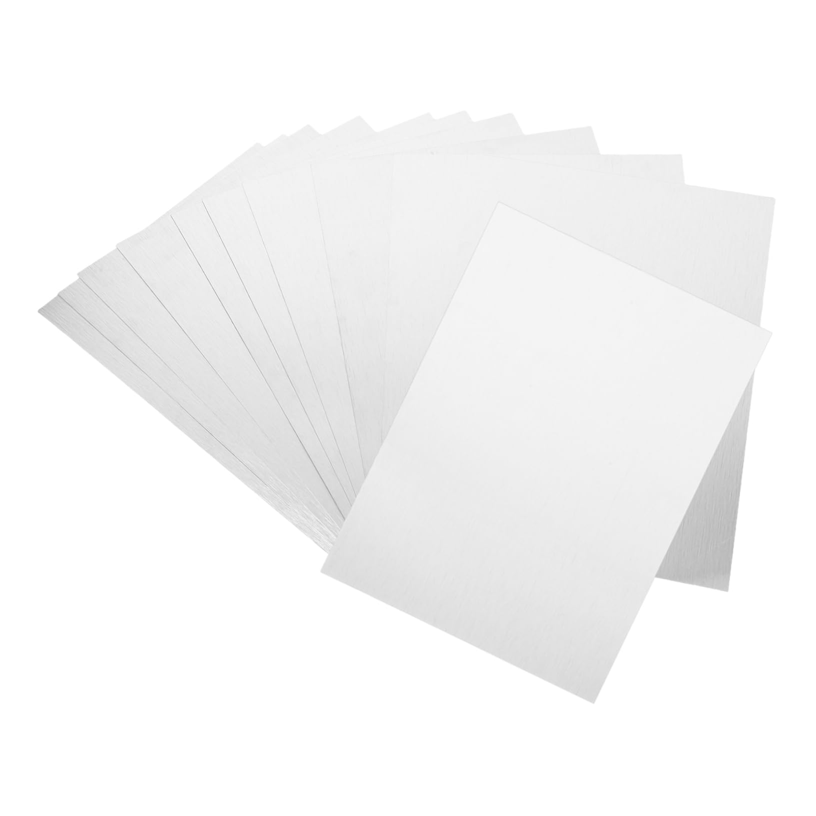 Láminas de Aluminio para Sublimación en Blanco, 10 Piezas Plata