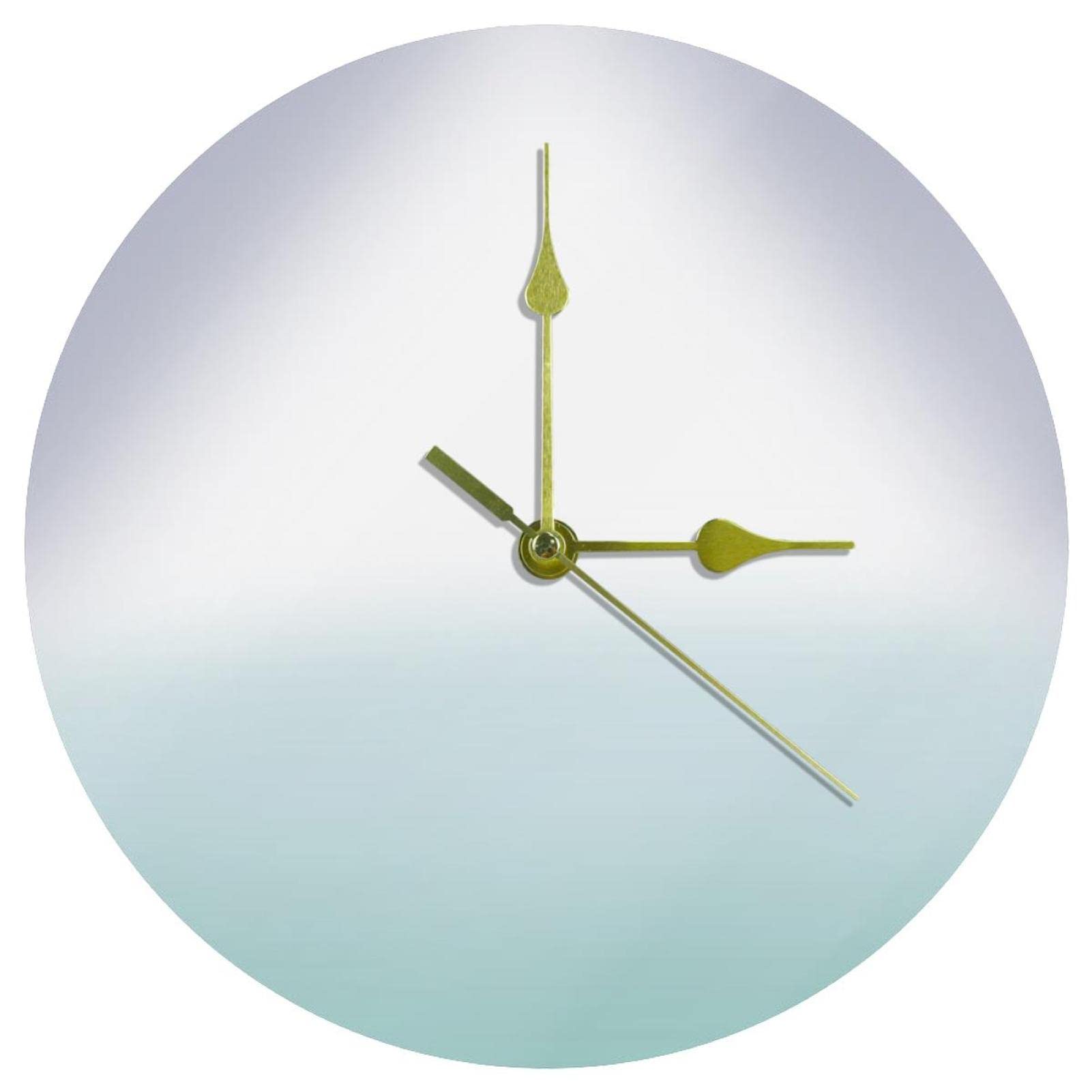 Horloge murale en acrylique dégradé de 24 cm ronde et silencieuse