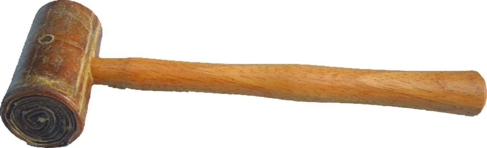 Blue Sky Brown Jewellers Raw Hide Leather Mallett Hammer 32Mm Head Wooden Handle Jewellery
