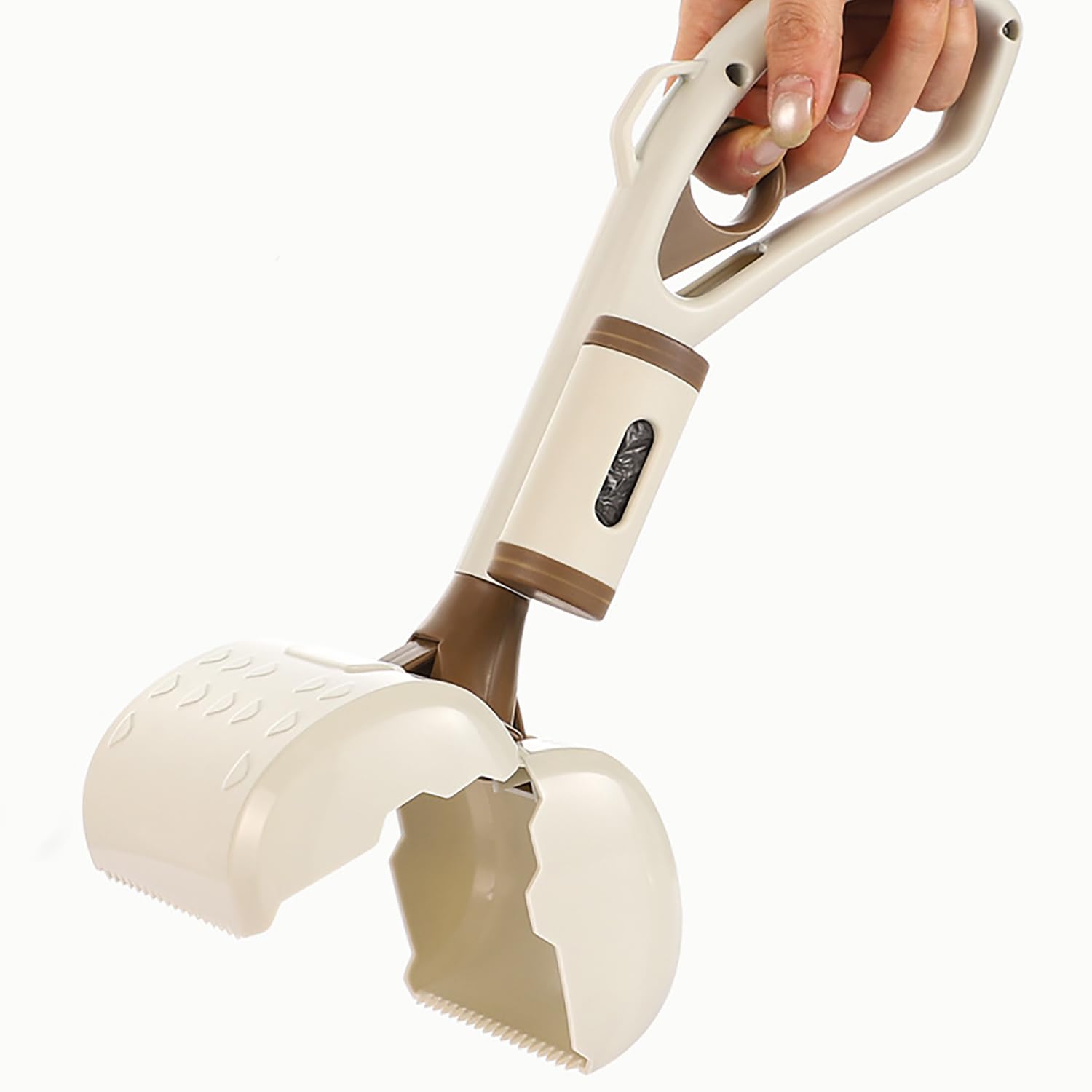 Ramasse A Crottes Chiens Pelles - Set de 3 Pièces, Pince Crotte Chien Ramasse, Peut Etre Utilisé pour Ramasser Les Excréments d'animaux Domestiques et Autres Déchets
