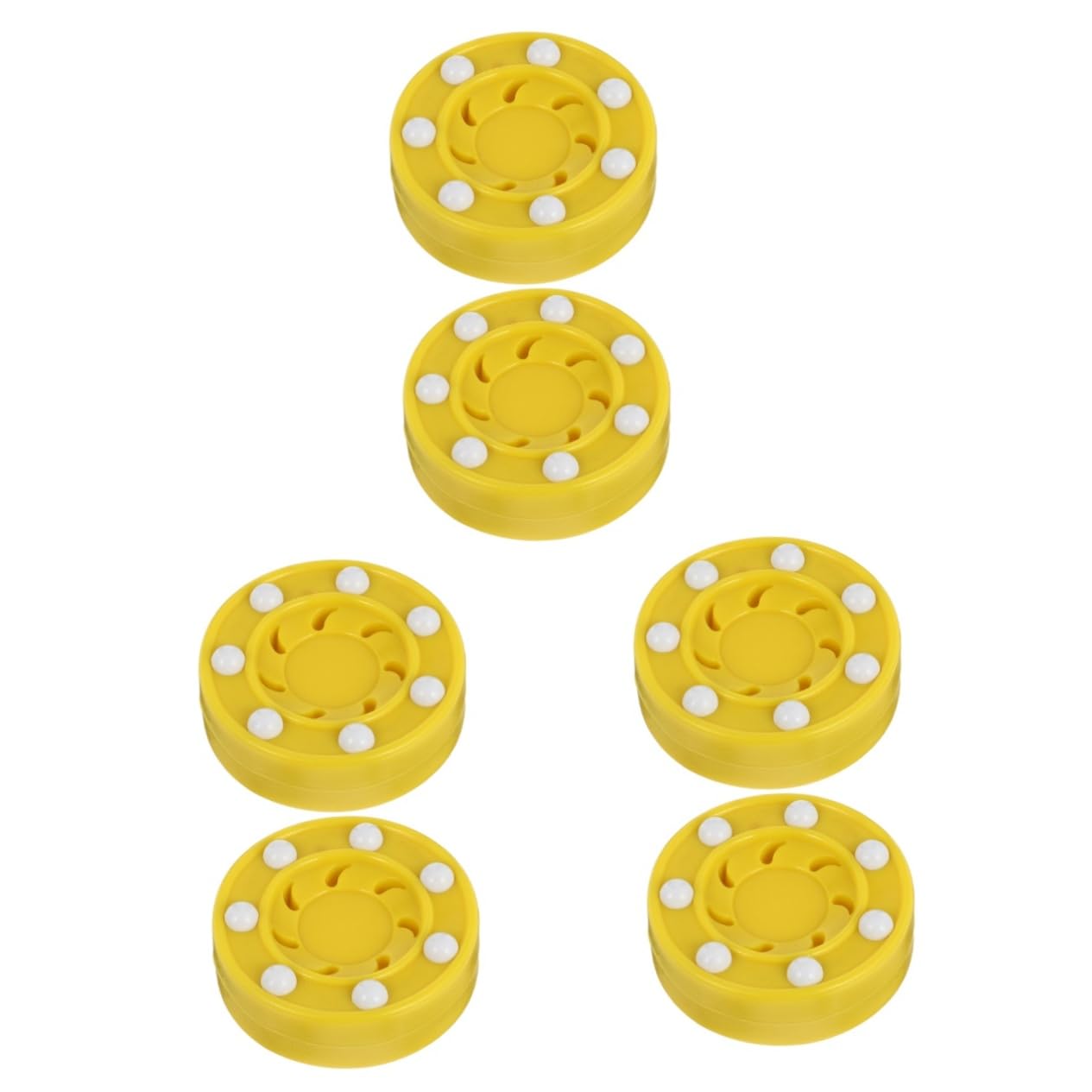 ifundom Rollschuhlaufen Klein Skaten Hockey-Pucks Pucks Trainieren Hockeybälle Sport Hockey Hockeyspiel-trainingspuck Pucks Üben Yellow Pp