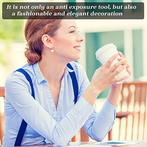 WILLBOND 6 Pcs Artificial Pearl Brooch Pins Anti-exposure Neckline Safety Pins Sweater Shawl Clips for Women Wedding Party Decorations, 2 Styles3