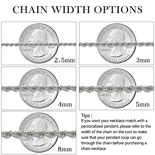Holyfast JN00646SR042201 Twist Chain Necklace 4Mm 22Inches thumb #7