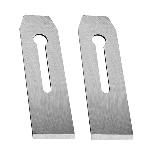 Miniatura 10 de TorSor Paquete de 2 cuchillas de hierro de repuesto de 1.220 in  1.22 pulgadas de ancho para mini carpintería, planos de mano, recortar bordes,