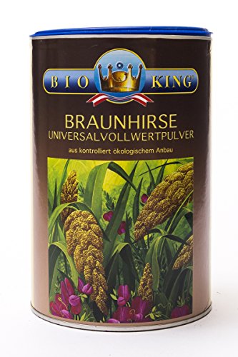 BioKing 4x 500g BIO BRAUNHIRSE, Vollwertpulver (EUR 5,50 / Dose) Cover