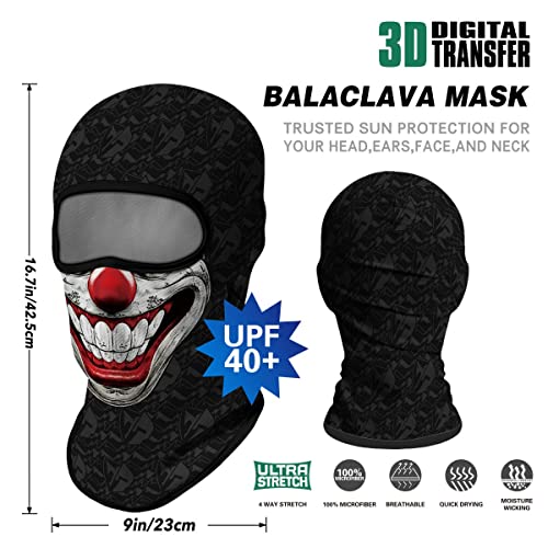 Image of 3D Balaclava Ski Mask Motorcycle Full Face Mask Outdoor Tactical Hood Headwear Mask Ghosts Skull Mask Men Women for Halloween