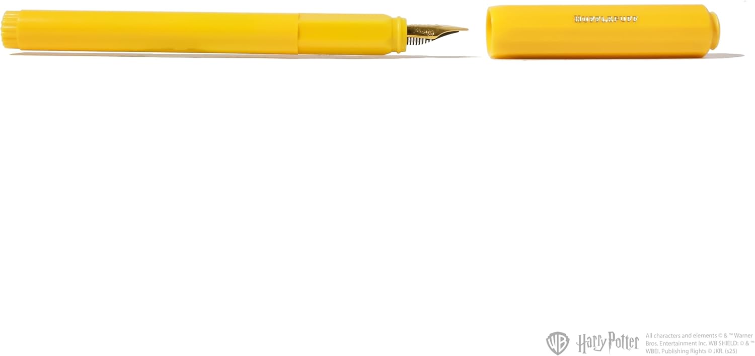 Ferris Wheel Press, Warner Bros., Official Licensed, Harry Potter, Carousel Pen & 10ml Ink Set, Hufflepuff House, Gold Plated No.5 Steel Nib