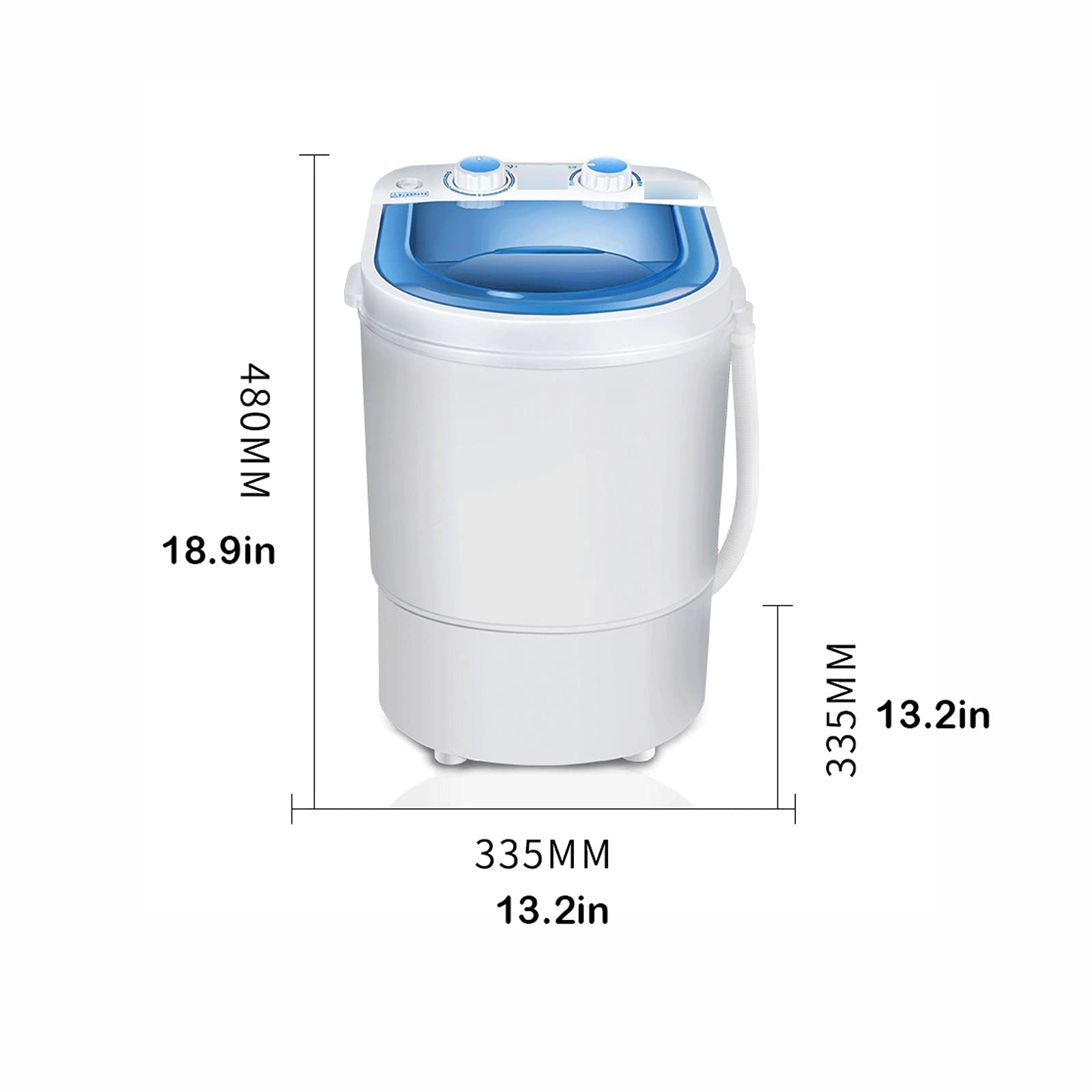 Lavatrici portatili Mini lavatrice Lavatrice con funzione Blue-ray Purificing Funzione Portatile Vestiti Lavastore con Muntable Spin Benna Spazio Risparmio Lavatrice Capacità 3KG Lavanderia ideale per