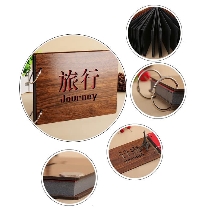 Amazon.co.jp: DIY風 アルバム カバーフォトブック 木製 album801