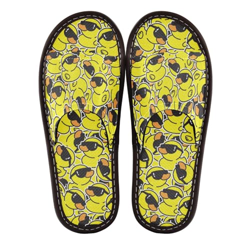 Women Men House Slippers Open Toes Travel Shoes for Bathroom Pool Hotel Spa Beach