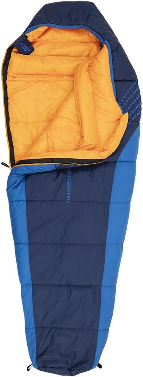 ALPS Mountaineering Blaze +20° Mummy Sleeping Bag, Regular - Navy/Blue/Orange