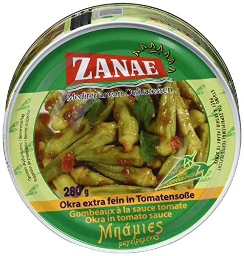 Zanae Okra, extra fein, in Öl (1 x 280 g Packung) Cover