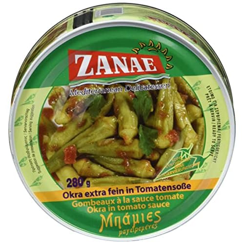 Zanae Okra, extra fein, in Öl (1 x 280 g Packung) | 280 g (1er Pack)