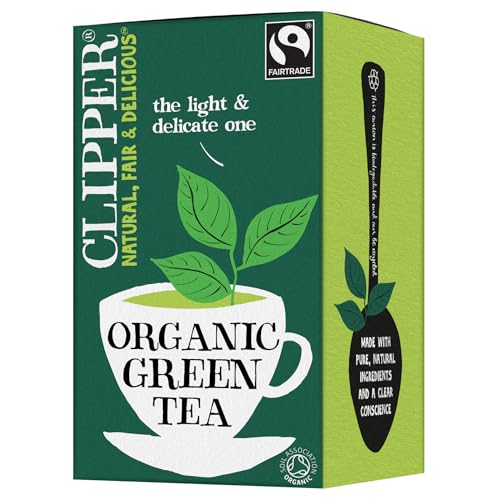 Clipper Organic Pure Green Tea Bags | Box of 40 Teabags | Organic...