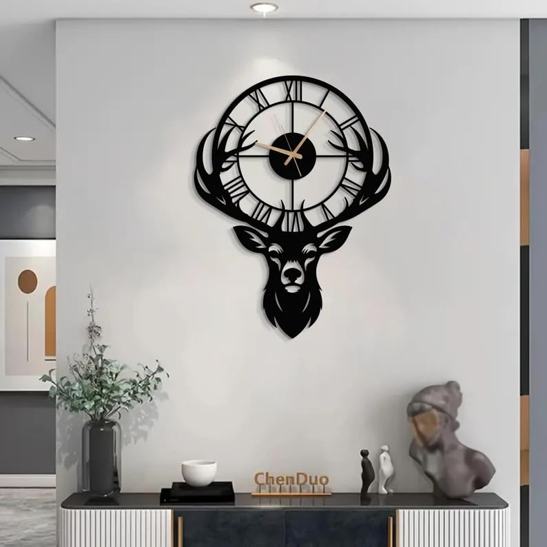 Image of Home Decoration European Peacock Analog Wall Clock Crystal Luxury Living Room Creative Personality Art,Metal,Blue,Birds (DA-182, 50CM)