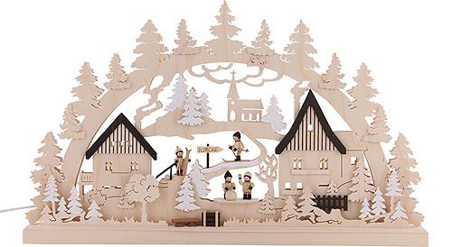 Michael Müller 3D-Double-Arch cadeau d'exception Erzgebirge en bois