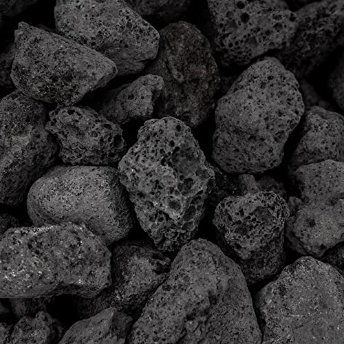Image of Onlyfire 10Lbs Black Lava Rock for Fire Pit /Fireplace /Gas Grill /Landscaping