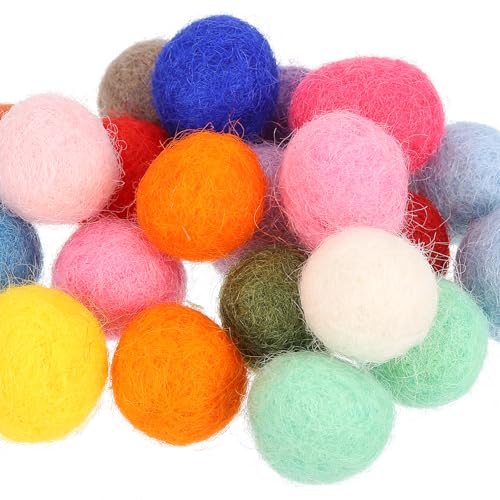Cuentas de fieltro gris de 1.5cm para decorar habitaciones infantiles y guirnaldas de Navidad 3