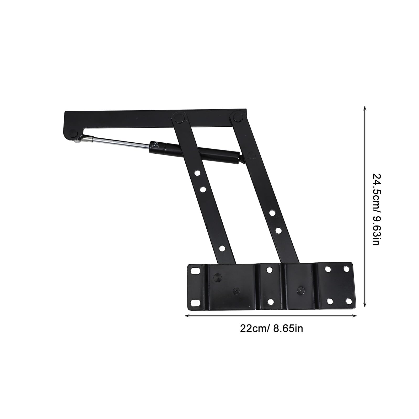 TEHAUX Soporte Elevador Plegable de Hierro para Mesa de Centro y Té, Estructura Resistente Resorte, Ahorro de Espacio, Adecuado para Mesas Elevadoras Funcionales