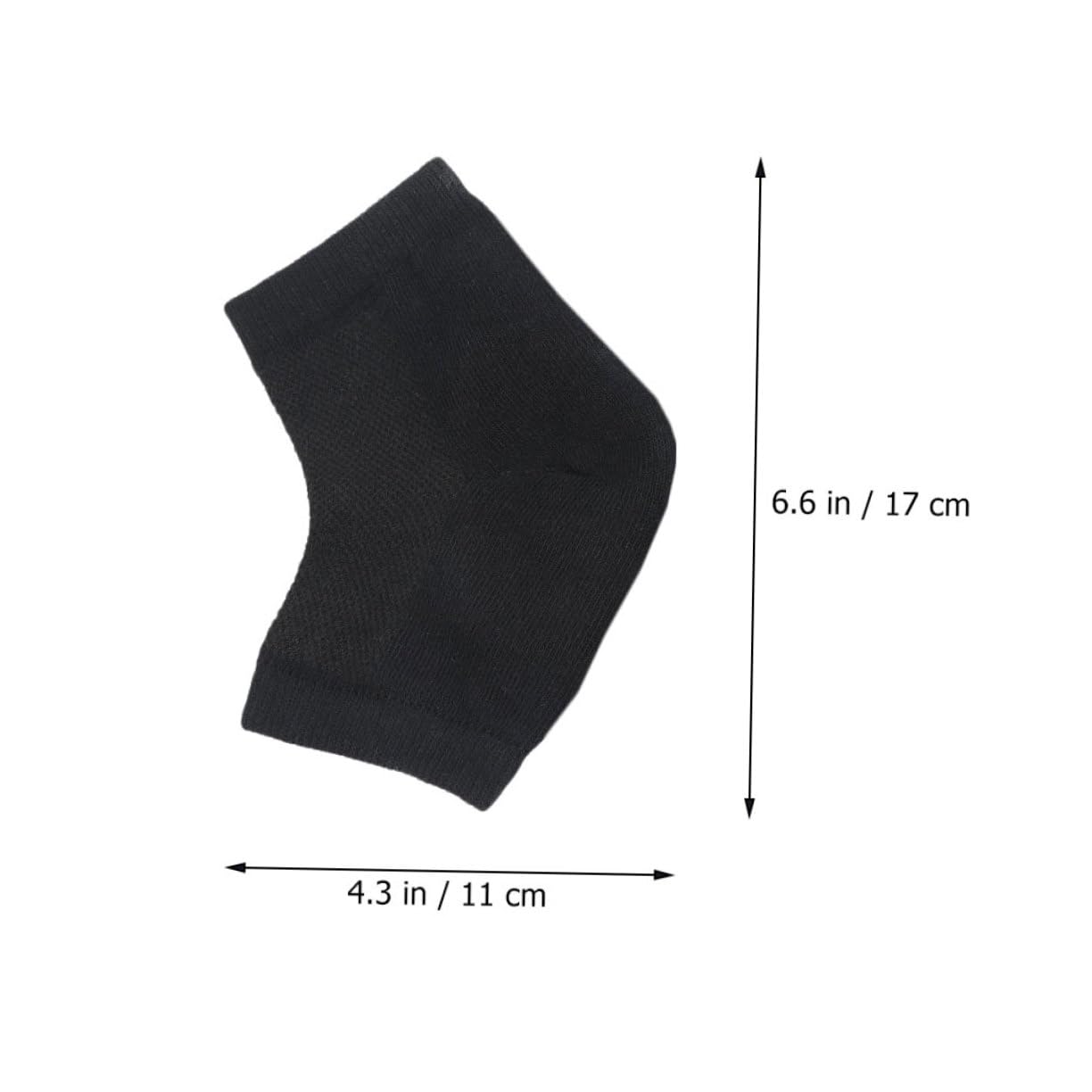 VICASKY Polyester Cotton Anti-Slip Heel Socks 4 Pairs Dry Foot Socks Open Toe Design