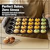 Wrenbury Mini Muffin Pan Non Toxic Set of 2 - Non Stick 24 Cup Small Cupcake Tray for Baking Joyful Bites - Dishwasher Friendly - Health Conscious Baking - 1.8" Cup #2