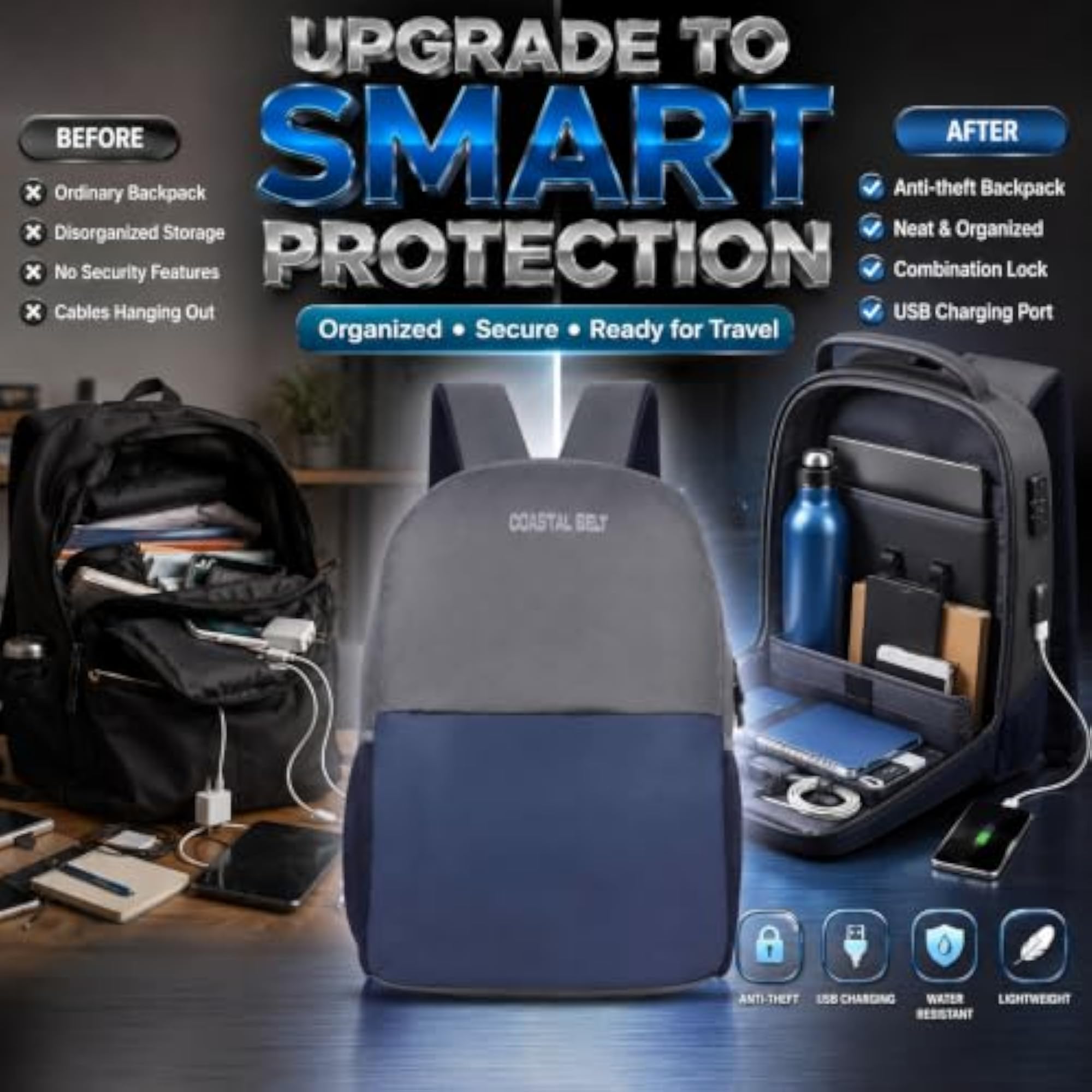 Waterproof Bag for Hiking, Compact Storage Design