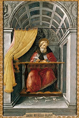 Impression d'art mural de qualité musée Saint Augustin par Sandro Botticelli 60x90cm