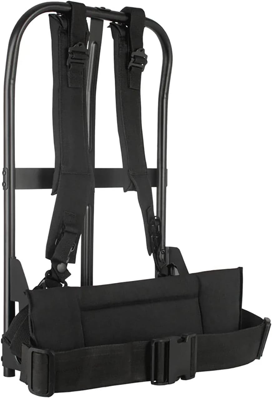 FOX OUTDOOR PRODUCTS LC-1 A.L.I.C.E. Field Pack Frame | External Load Carrier with Shoulder Straps, Kidney Pad, Waist Belt, Black (54-025)