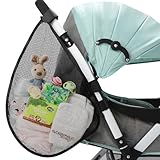 Accmor Universal Stroller Organizer, Side Sling Stroller Organizer, Mesh Cargo Net Stroller Storage Caddy, Stroller Bag Accessories Fits for Uppababy, Nuna, Baby Jogger, Britax, Doona Strollers