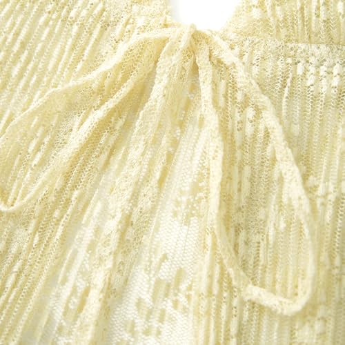 Women Tie Front Lace Top Halter Neck Cami Tank Sexy Y2k Going Out Tops Backless Cute Summer Flowy Vest Shirt4