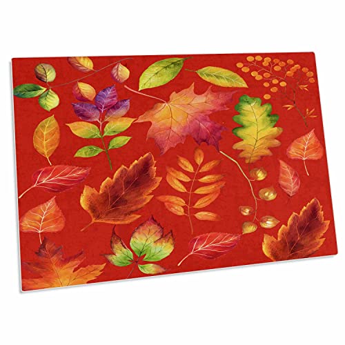 Alfombrilla de escritorio 58.4x40.6 cm hojas rojas otoño miniatura 1