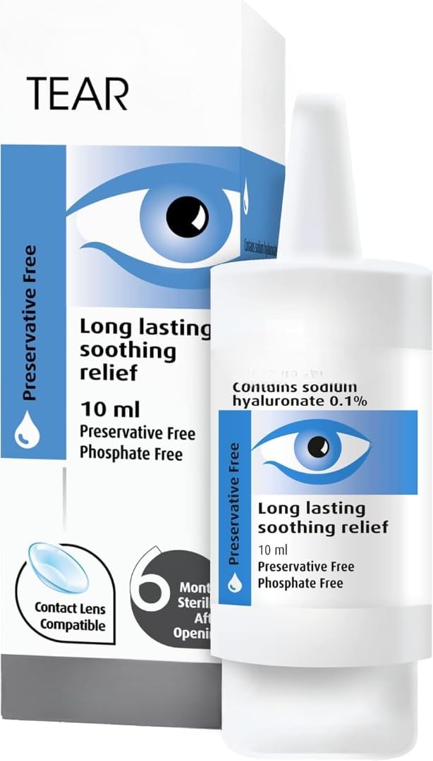 Hilo Tear Long Lasting Optics Drops 10ml - 1 Pack for Dry Eyes