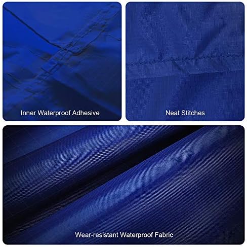 LAMA Multifunctional Raincoat Poncho, 3 in 1 Reusable Waterproof Raincoat/Sunshade Tarp/Tent Ground Sheet Mat with Carry Pouch for Bike Hiking Camping Outdoor Activitie