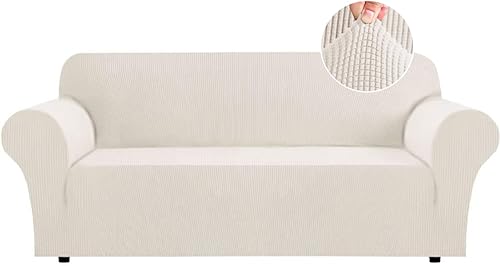 Miniatura 53 de Funda elástica para sofá Flamingo P de alto estiramiento, funda antideslizante para sofá de 3 cojines, protector lavable para muebles con mascotas