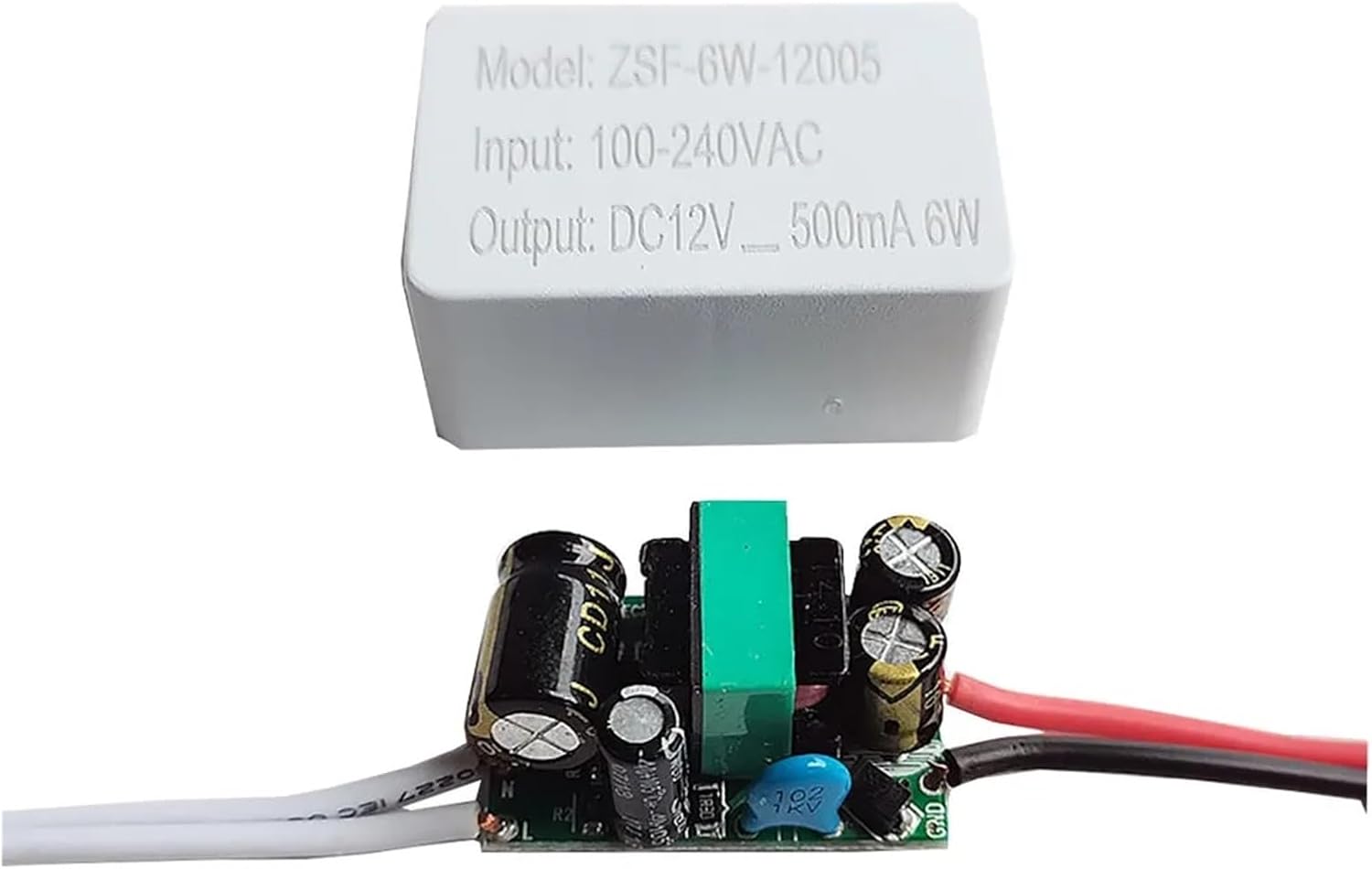 AC220V に DC12V LED ドライバ定電流定電圧 6 ワットファン電源 500mA 低電圧キャビネットライト