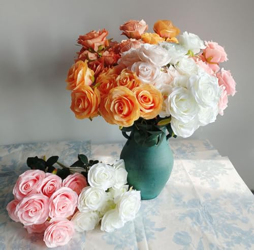 Roses artificielles bouquet durable pour décorer sans entretien mariage et maison