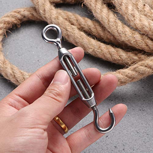 Wakauto 5 piezas Tensor de Ojo de Acero Inoxidable para Tensar Cables de Alambre miniatura 2